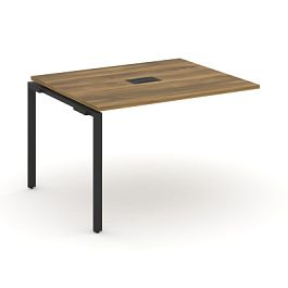 Concept Проходной наборный элемент переговорного стола CN.NPRG-012 Сандал Янтарный/Металл Черный 1180*980*750 - Фото предпросмотра