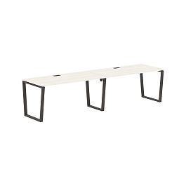 Стол 2-х местный EVWST 3180 Ясень Траун/Мокко 3126х800х750 EDIS - Фото предпросмотра