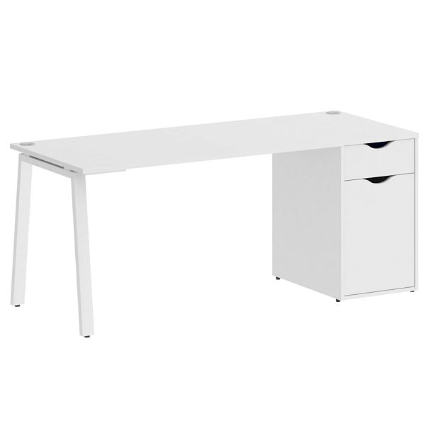 Home Office Стол письменный VR.SP-3-178.1.A Белый бриллиант/Белый металл 1780*720*750 - Вид 1