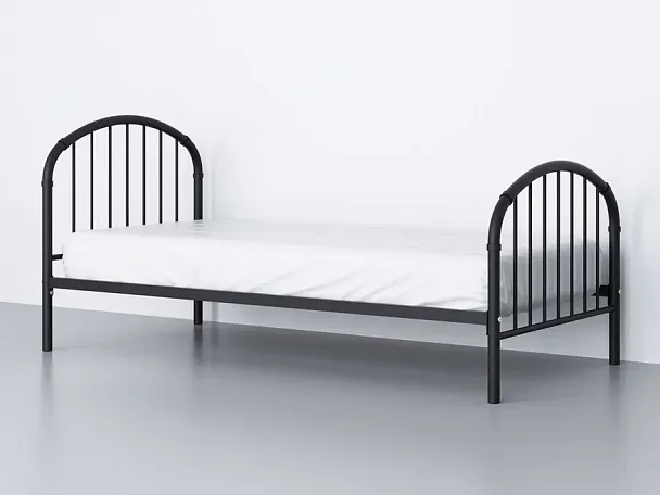 Кровать односпальная "Эвора-1" черный - Вид 2