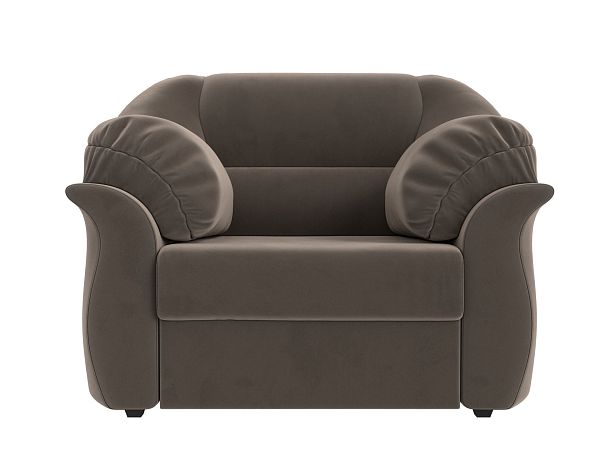 Кресло Карнелла (полностью велюр коричневый) - Вид 2