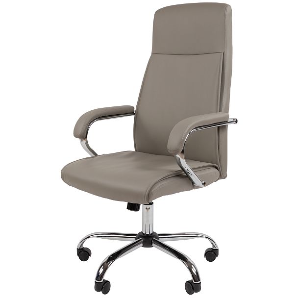 Кресло CHAIRMAN CH425, экокожа, серый - Вид 2