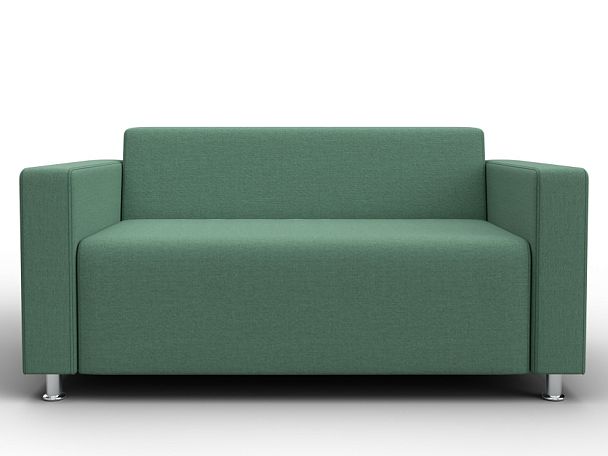 Диван прямой Лига-093 ВН Рогожка зеленый - Вид 2