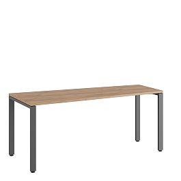 Стол трапеция левый Tess 180x80x75 дуб крафт золотой - Фото предпросмотра