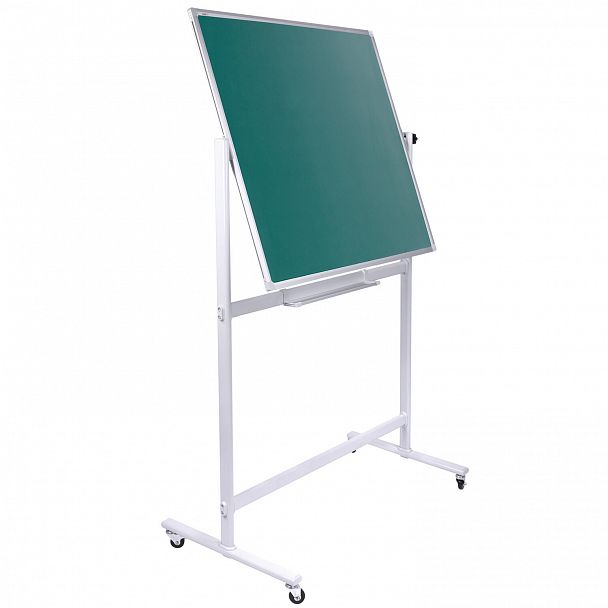 Доска для мела/магнитно-маркерная НА СТЕНДЕ 120х180 см, 2-сторонняя, зеленая/белая, STAFF, 238007 - Вид 4