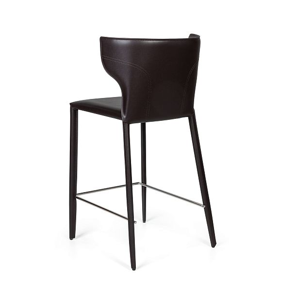 Стул полубарный Austin, кожа коричневый - Вид 6