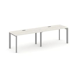 Style Project Next Рабочая станция односторонняя SN-59P.ORS-004 Дуб Наварра/Металл Серый/Серебро Заглушка 3160*600*750 - Фото предпросмотра