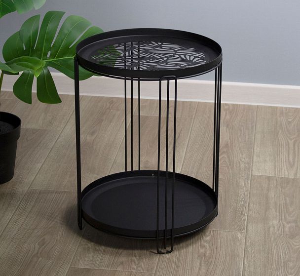 Столик журнальный Sheffilton SHT-CT82 черный муар - Вид 9