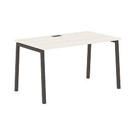 Стол прямой ELST 1380 Ясень Траун/Мокко 1360х800х750 EDIS - Фото предпросмотра