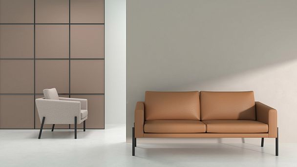 Трехместный диван Kruz 190x78x83 чёрный - Вид 2