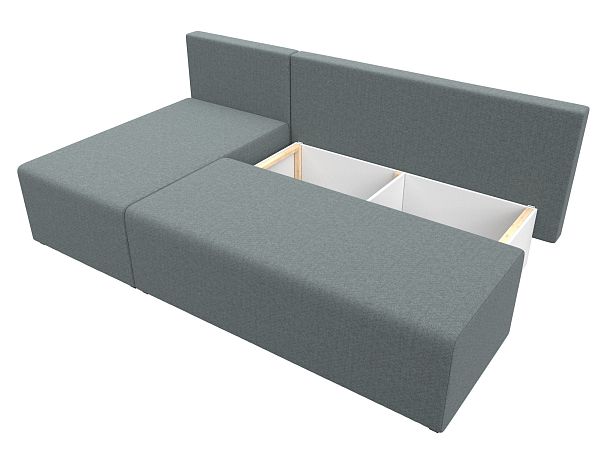 Диван угловой Поло левый угол Рогожка серый - Вид 7