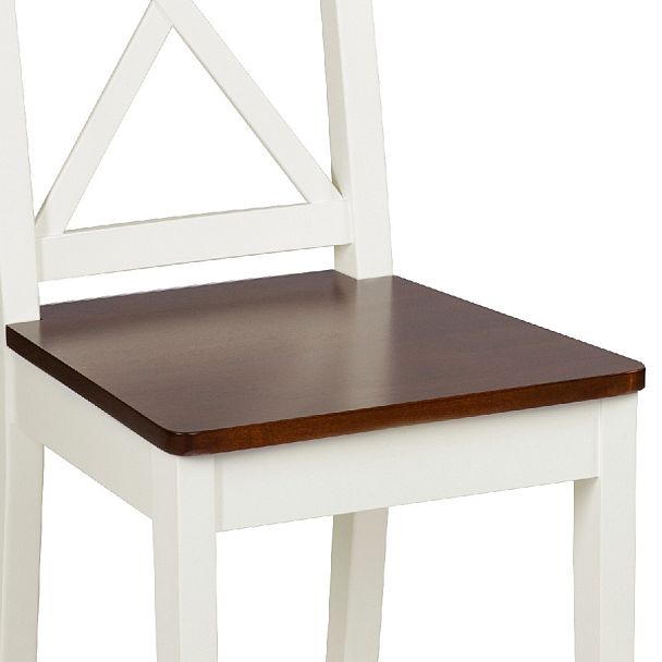 Комплект деревянных стульев с жестким сиденьем Бергольф Слоновая кость/Темный орех, 2 шт. - Вид 11