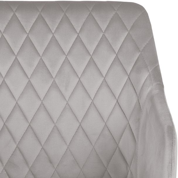 Барное поворотное кресло Барли К, Confetti silver/черный - Вид 8