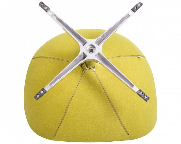 Кресло дизайнерское DOBRIN EGG (светло-зеленая ткань AF3) - Вид 9