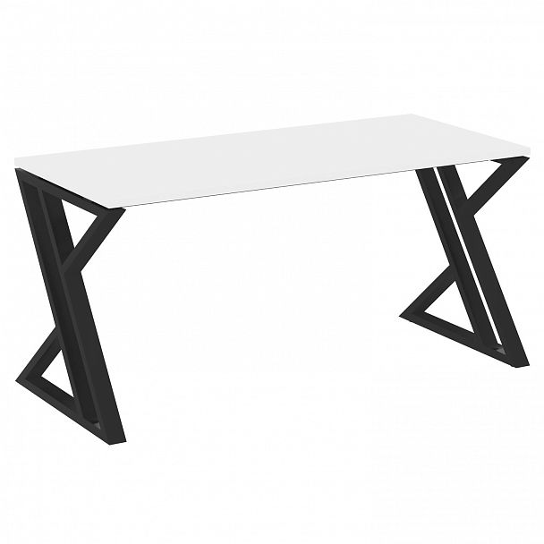 Стол рабочий "Loft" VR.L-SRZ-4.7 белый бриллиант/черный - Вид 1