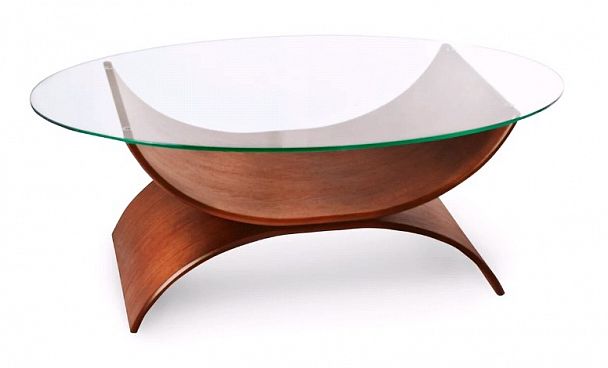 Стол журнальный Колизей-1Н 1070x670х360 вишня "Журнальные столы" ТК-002561000708 бордовый - Вид 1