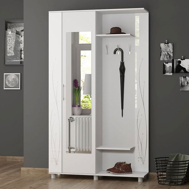 Прихожая Ирма-2 (1200*2100*370) белый - Вид 2