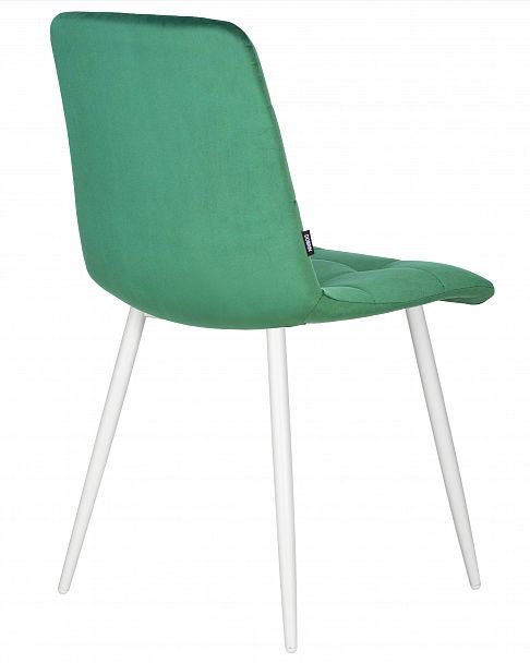 Стул обеденный DOBRIN CHILLY (Темно-зеленый Holland 30, основание белое) - Вид 4
