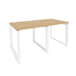 Onix Рабочая станция на О-образном м/к O.MO-RS-2.0.8 Тиквуд светлый/Белый металл 1560*800*750 - Фото предпросмотра
