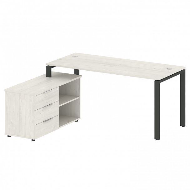 Рабочая станция "Metal System" БП.РС-СТС-2.4 дуб наварра/антрацит - Вид 2