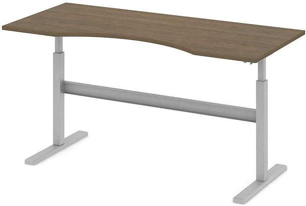 Стол офисный рабочий "Трансформер"  ПК-ТРС-СТЭ180Х80/МРМ-В1-299 дуб шамони - Вид 1