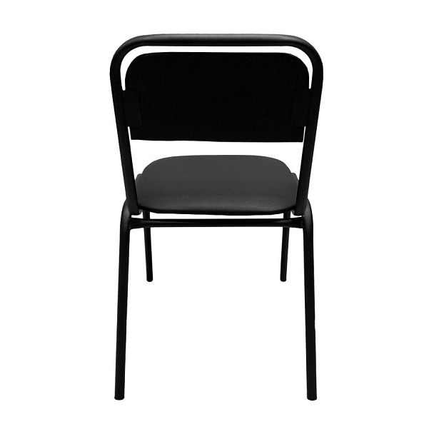 Стул для посетителей РС42, черный каркас, кожзам черный - Вид 6