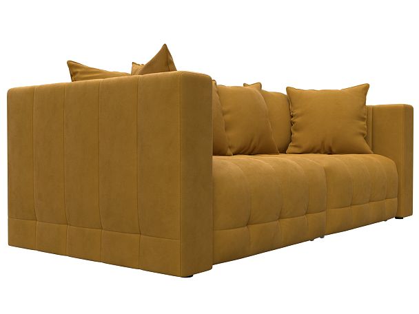 Диван прямой Лига-052 НПБ Велюр желтый - Вид 3