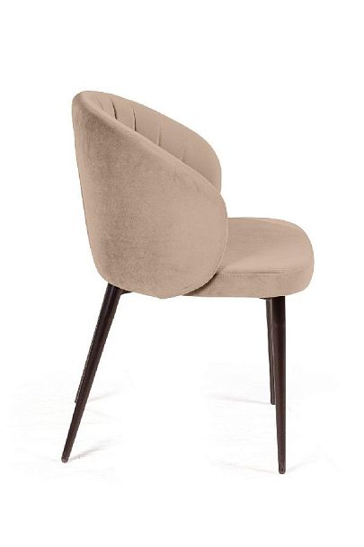 Стул Mont Blanc, бархат бежевый 5 / черный конус - Вид 7