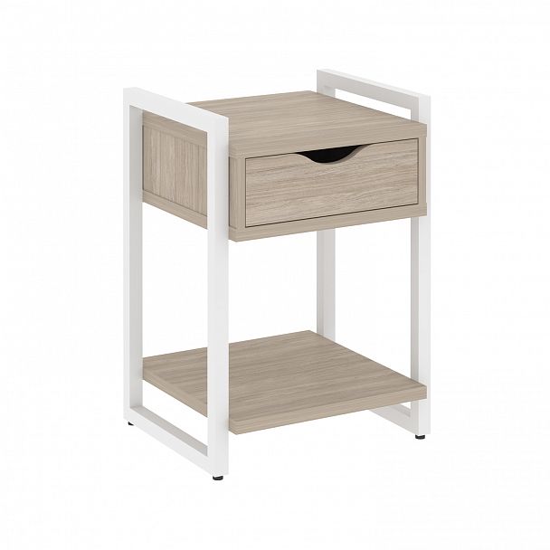Тумба на опорах "Loft" VR.L-T1.O дуб аттик/белый - Вид 1
