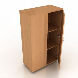 Шкаф с полками Менеджер Ш-03+ДШ-03 бук - Фото предпросмотра