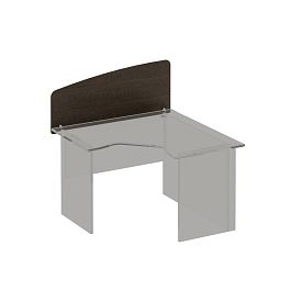 Экран боковой стола эргономичного без кронштейнов Формула ФР 425 венге темный - Фото предпросмотра