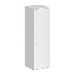 Гардероб Sigma 600х600х1955, з.ст HDF, правый / корпус: белый; фасад: белый - Фото предпросмотра