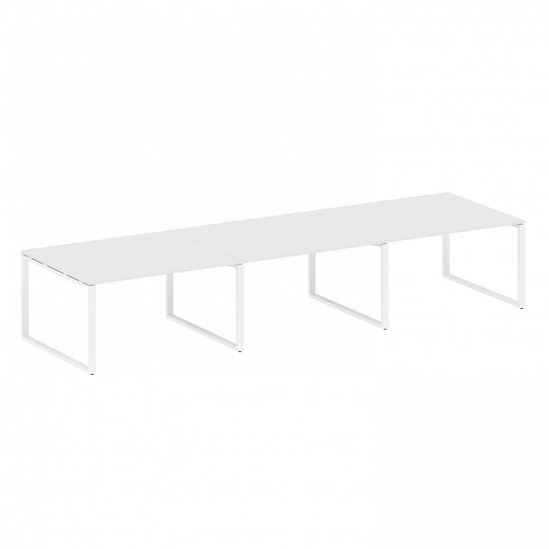 Стол для переговоров "Metal System" БО.ПРГ-3.3 белый - Вид 1