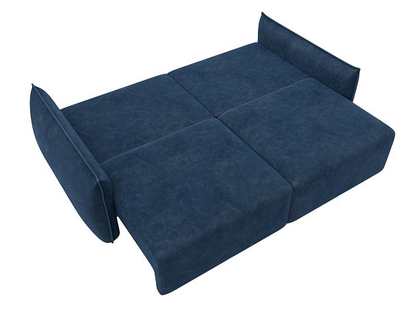 Диван прямой Лига-051 НПБ Велюр синий - Вид 9