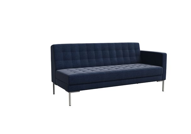 Forest Секция с подлокотником трехместная FR-SP-03 (L) Kardif 028/Металл Серый 1850*800*840 - Вид 1