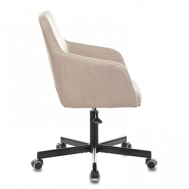 Кресло CH-380M, пятилучие металлическое, ткань, бежевое, 1430564 - Вид 5