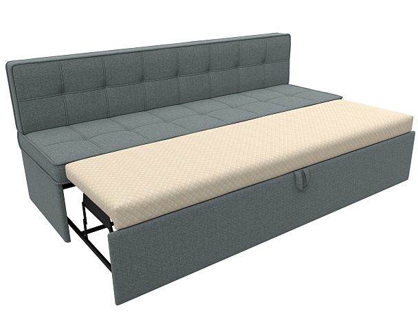 Диван кухонный прямой Техас Рогожка серый - Вид 7