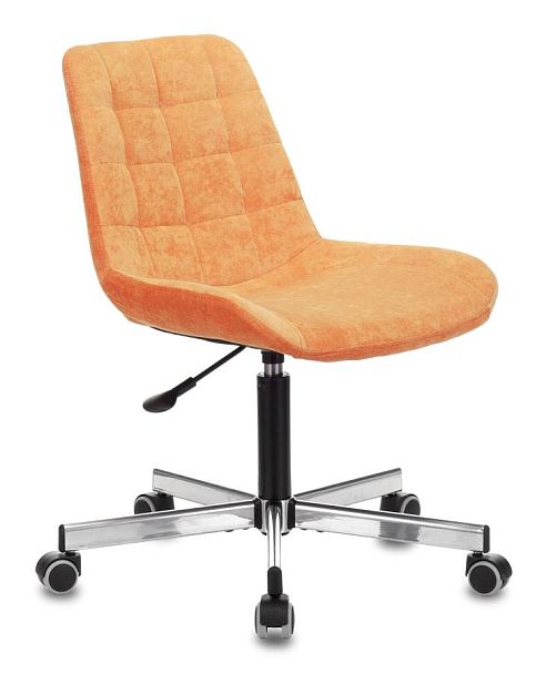 Кресло Бюрократ CH-350M оранжевый Velvet 72 крестов. металл - Вид 1