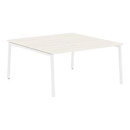 Стол 2-х местный ELWST 1516 Ясень Траун/Белый 1560х1606х750 EDIS - Фото предпросмотра