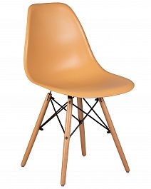 Стул обеденный DOBRIN DSW (ножки светлый бук, цвет персиковый (NX-Y-06)) - Фото предпросмотра