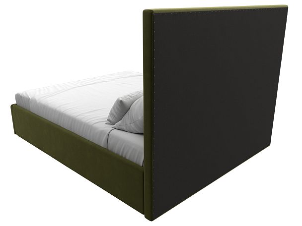 Интерьерная кровать Афродита 160 (полностью микровельвет зеленый) - Вид 5