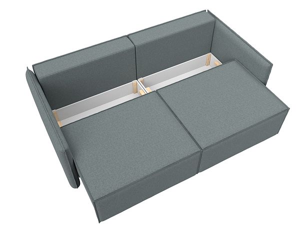 Диван прямой Либерти Рогожка серый - Вид 8