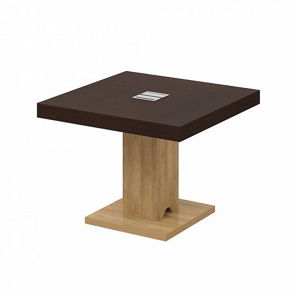 Стол переговорный "Столы для переговоров" ПК-СПК-СТГ100Х100-В1-1033 дуб скальный - Вид 1