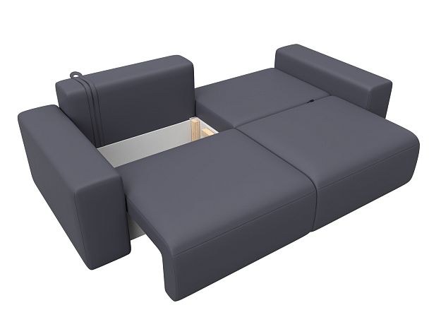 Диван прямой Лига-036 НПБ Классик Экокожа серый - Вид 8