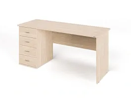 ЛАЙТ / LIGHT RLG007-16x6L Однотумбовый стол 160x60x75 Дуб Сонома - Фото предпросмотра