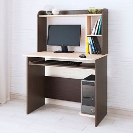 Стол компьютерный Грета-2 (900*1300*600) венге/дуб молочный - Фото предпросмотра