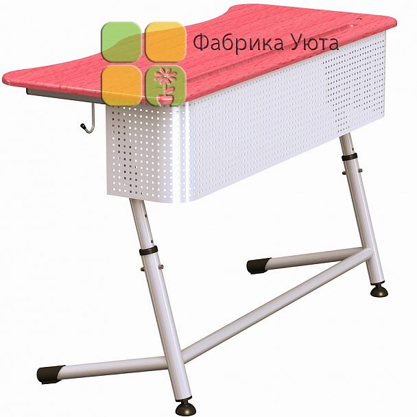Парта "Премьера 2Р" с перф. экр., рег., цвет (2-6 гр) - Вид 2
