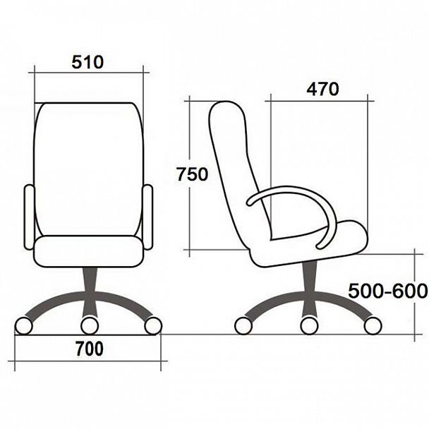 Кресло "Диломат" хром - Вид 4