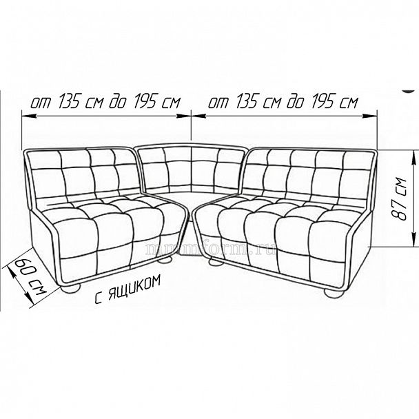 Угловой диван "Санчо-2" 195 - Вид 2
