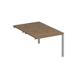 Секция стола рабочей станции на металлокаркасе КФ (2х100) Комфорт КФ К.С1 1143-1 ШТ дуб шамони темный / серый - Фото предпросмотра